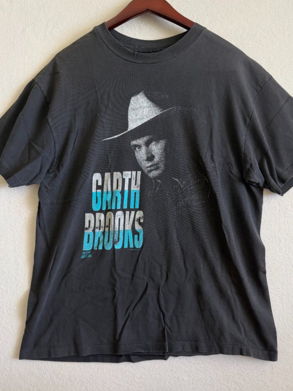 Garth Brooks Vintage Tour T-Shirt Adult Large 1992 Single Stitch Hanes BEEFY